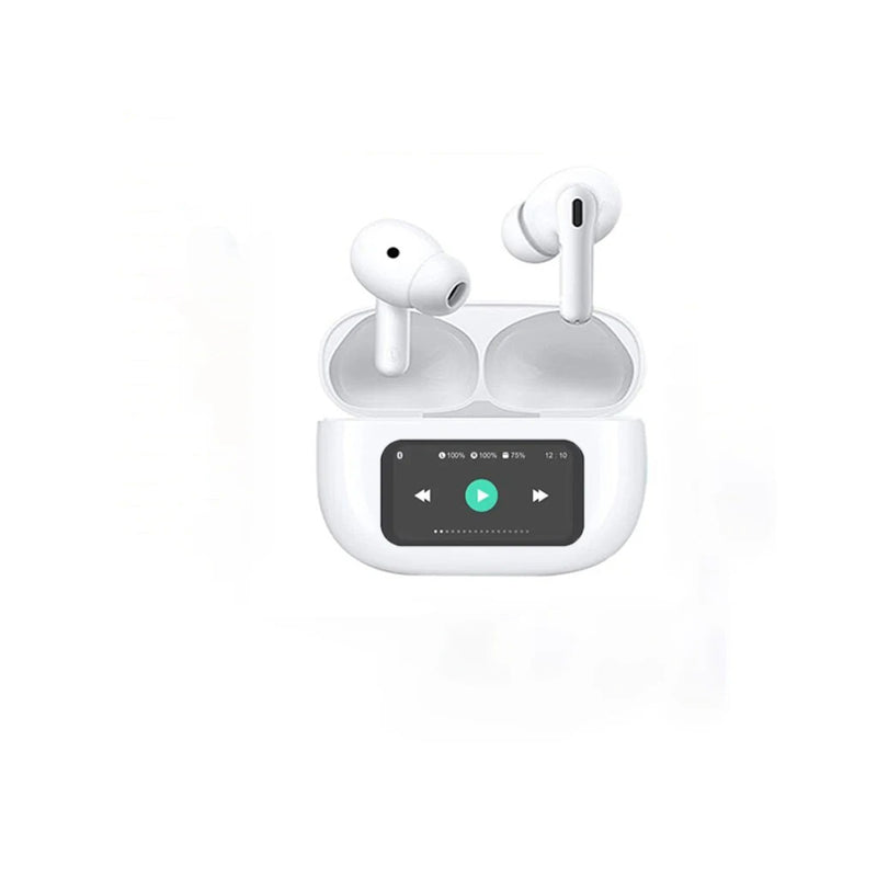 Auriculares Bluetooth ANC/ENC com Display Digital e Caixa
