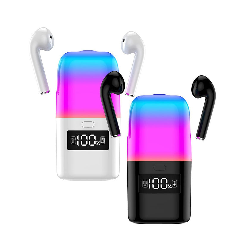 Auriculares com Coluna de Som e Luz LED