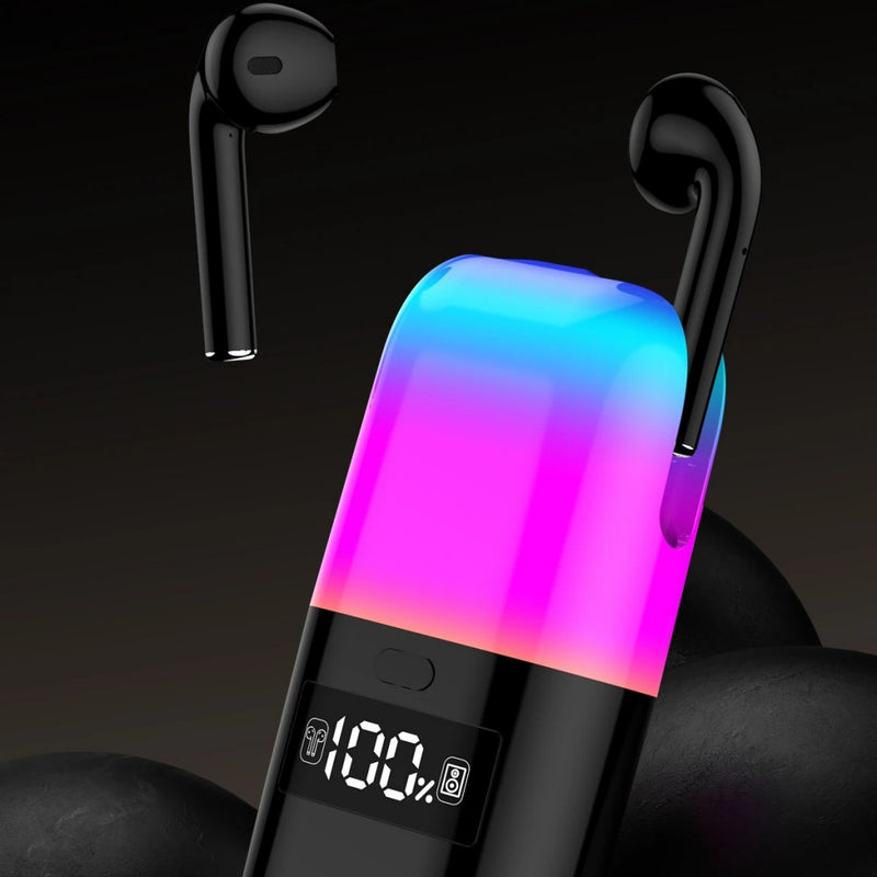 Auriculares com Coluna de Som e Luz LED