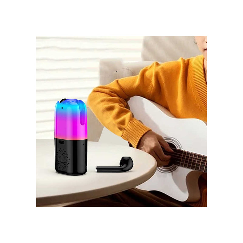 Auriculares com Coluna de Som e Luz LED