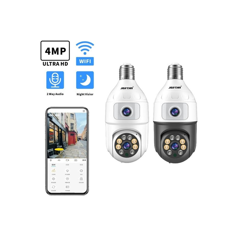 Câmara de Vigilância JORTAN JT-9666 Wi-Fi com Rosca E27