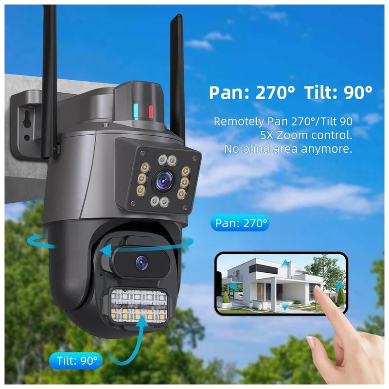 Câmara de Vigilância JORTAN JT-9687 com Alarme e Monitorização Wi-Fi