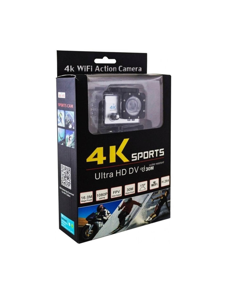 Câmara Desportiva Wifi 4K Ultra HD