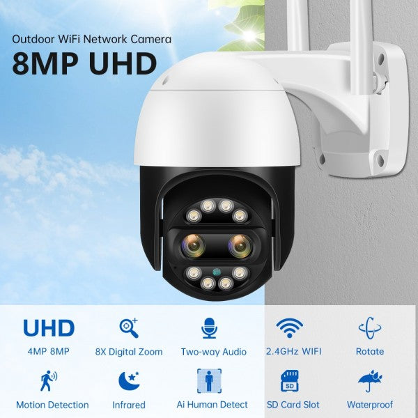 Câmara Wi-Fi com Zoom Jortan JT-8186XM