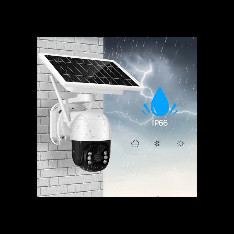 Câmara de Vigilância 360º com Painel Solar Wifi
