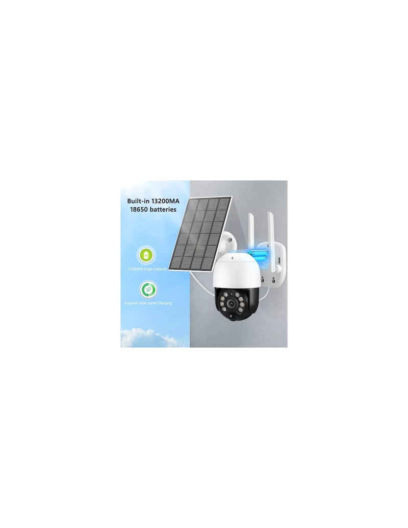 Câmara de Vigilância 360º com Painel Solar Wifi