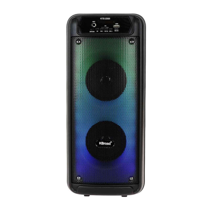 Coluna Bluetooth Flame Light com Microfone e Luzes RGB