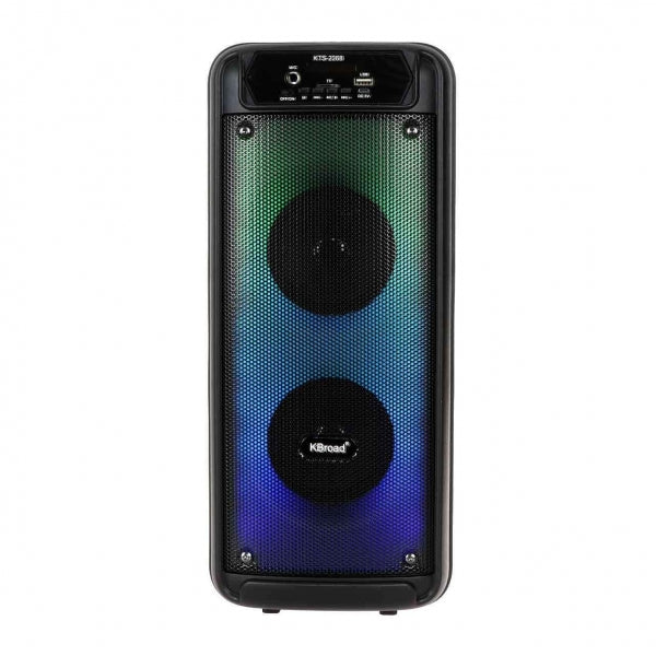 Coluna Bluetooth Flame Light com Microfone e Luzes RGB