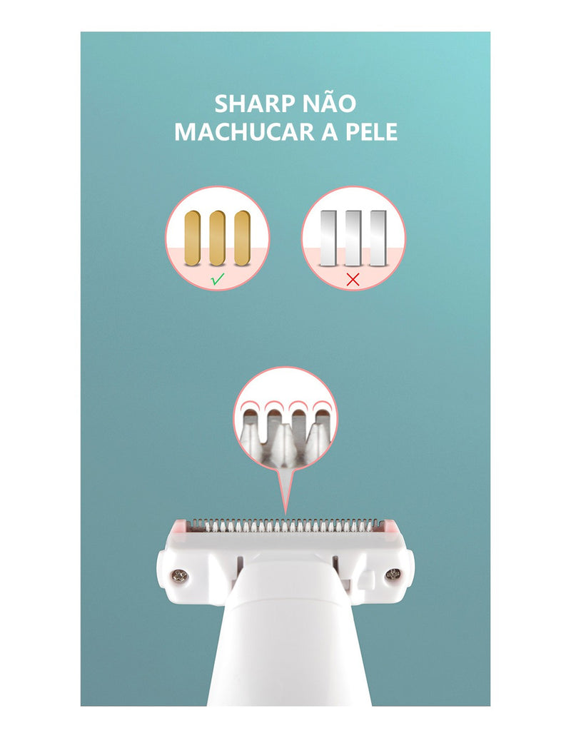 Depiladora Elétrica Feminina QA-T05
