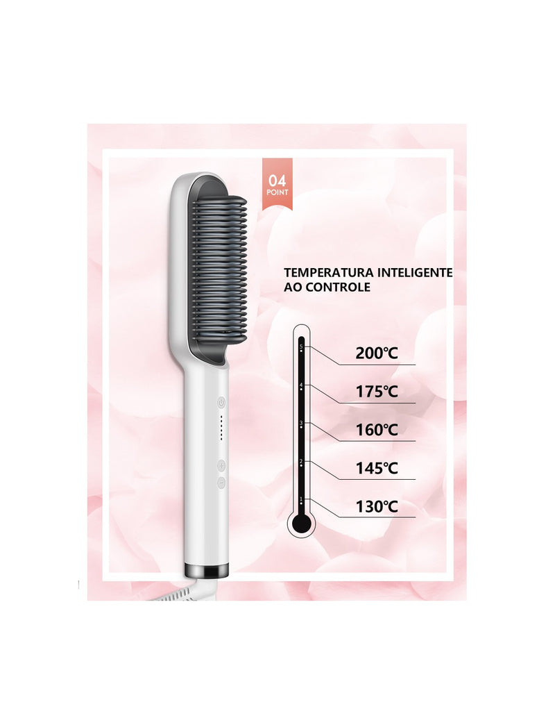 Escova Alisadora e Modeladora QA-T08