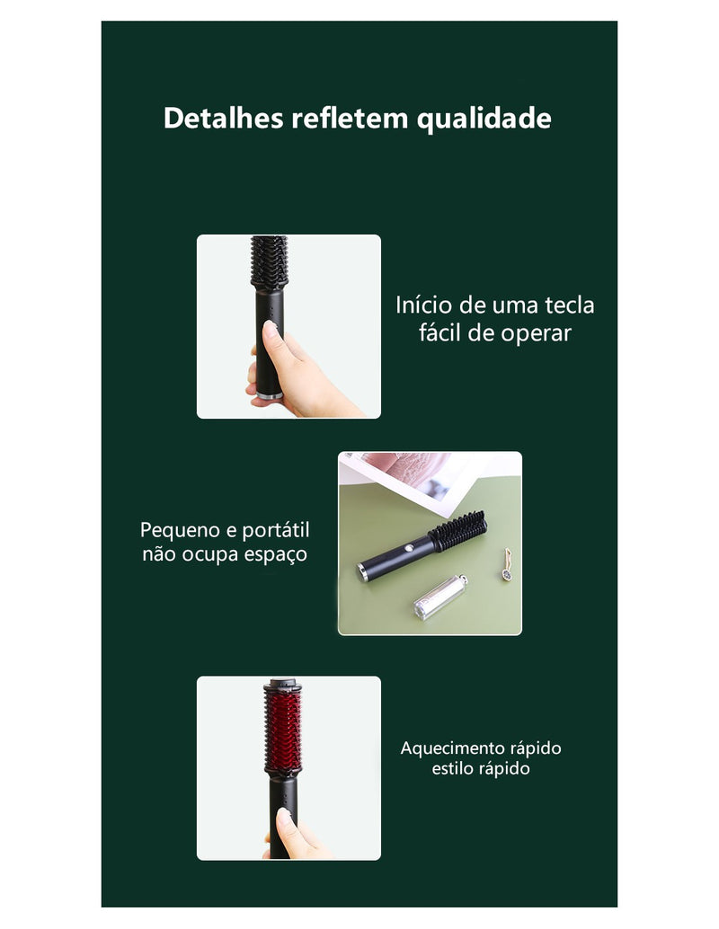 Escova Alisadora Portátil QA-T623