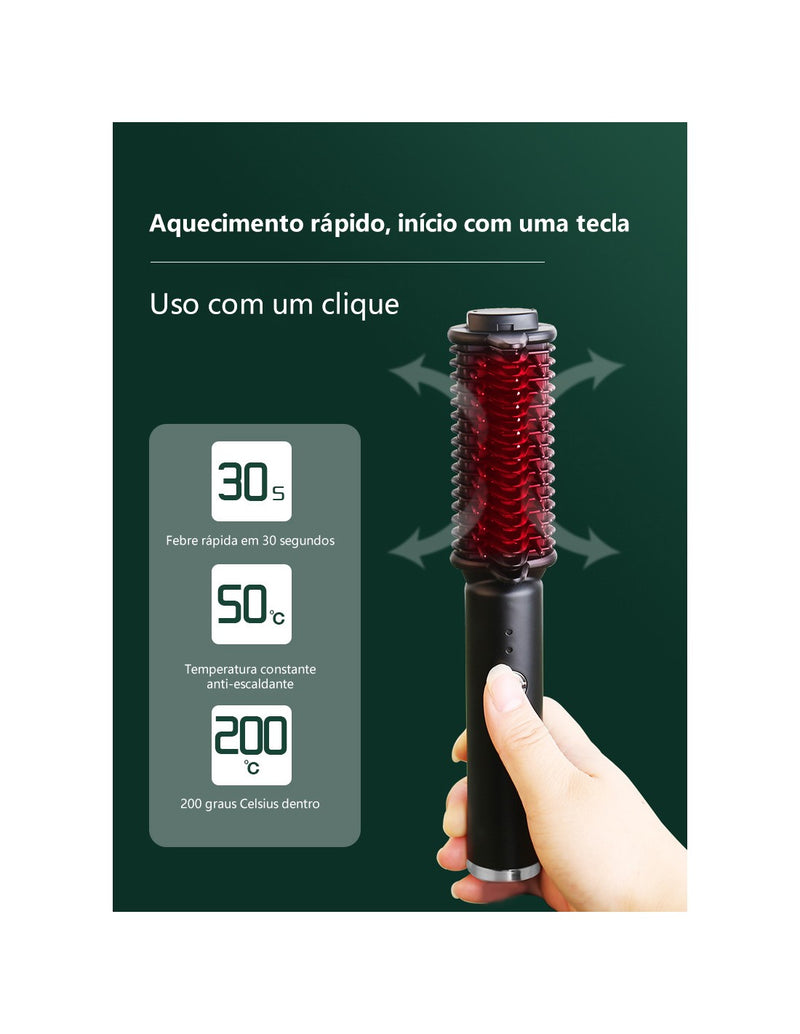 Escova Alisadora Portátil QA-T623