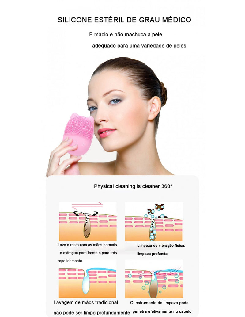 Escova de Limpeza Facial QA-T649