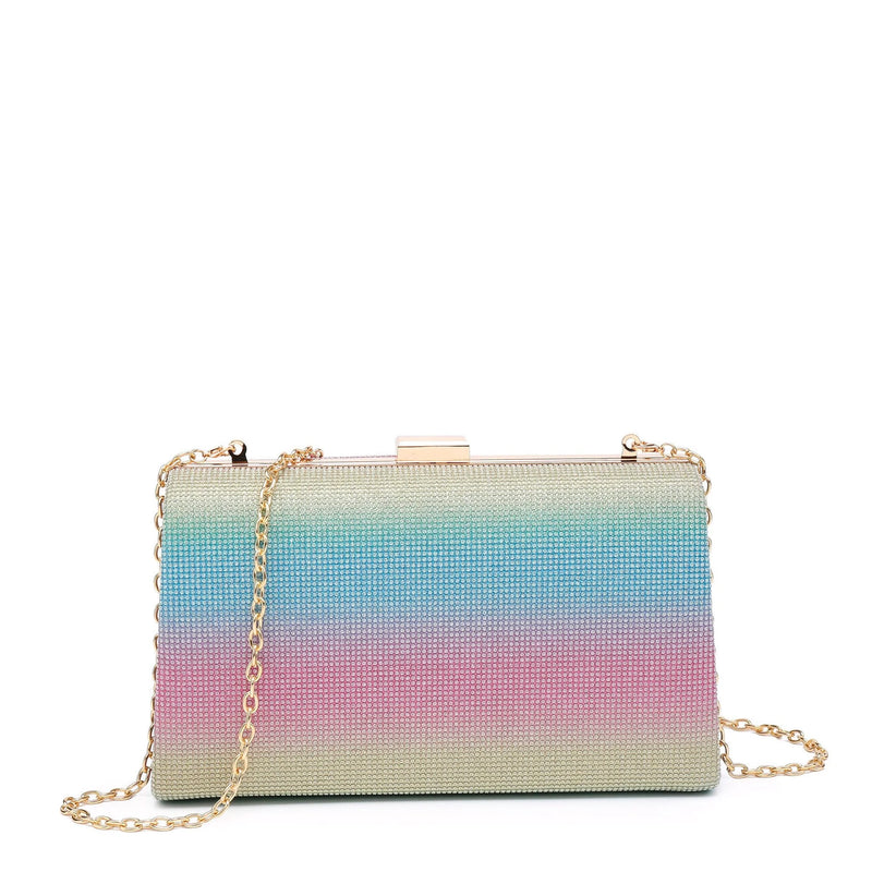 Pochette de senhora em tecido brilhante