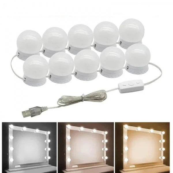 Kit de Luzes LED para Espelho de Maquilhagem