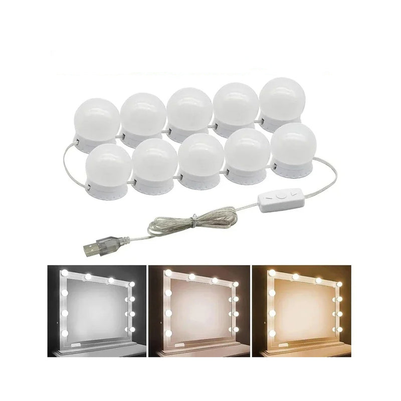 Kit de Luzes LED para Espelho de Maquilhagem