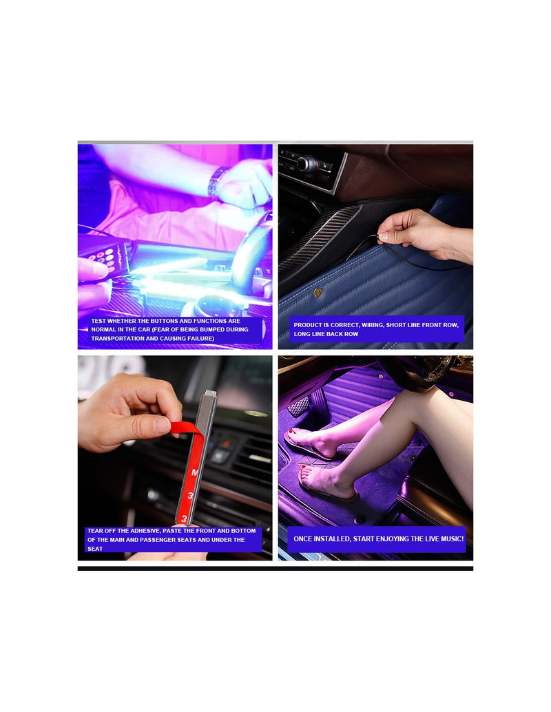 Luz Atmosférica RGB LED para Automóveis QA-C723