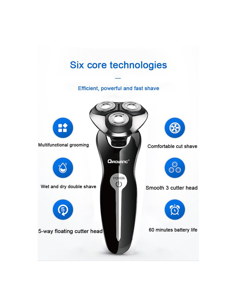 Máquina de Barbear Elétrica 4 em 1 QA-T657