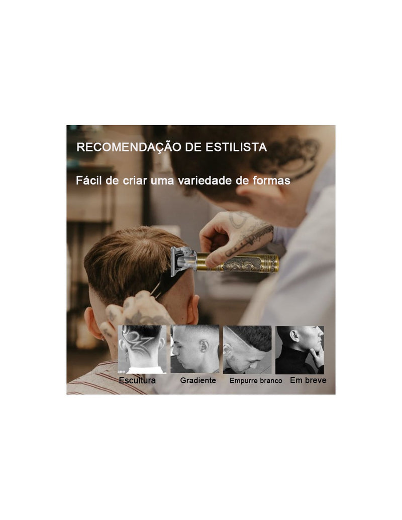Máquina de Corte de Cabelo Profissional Hair Clipper QA-T568