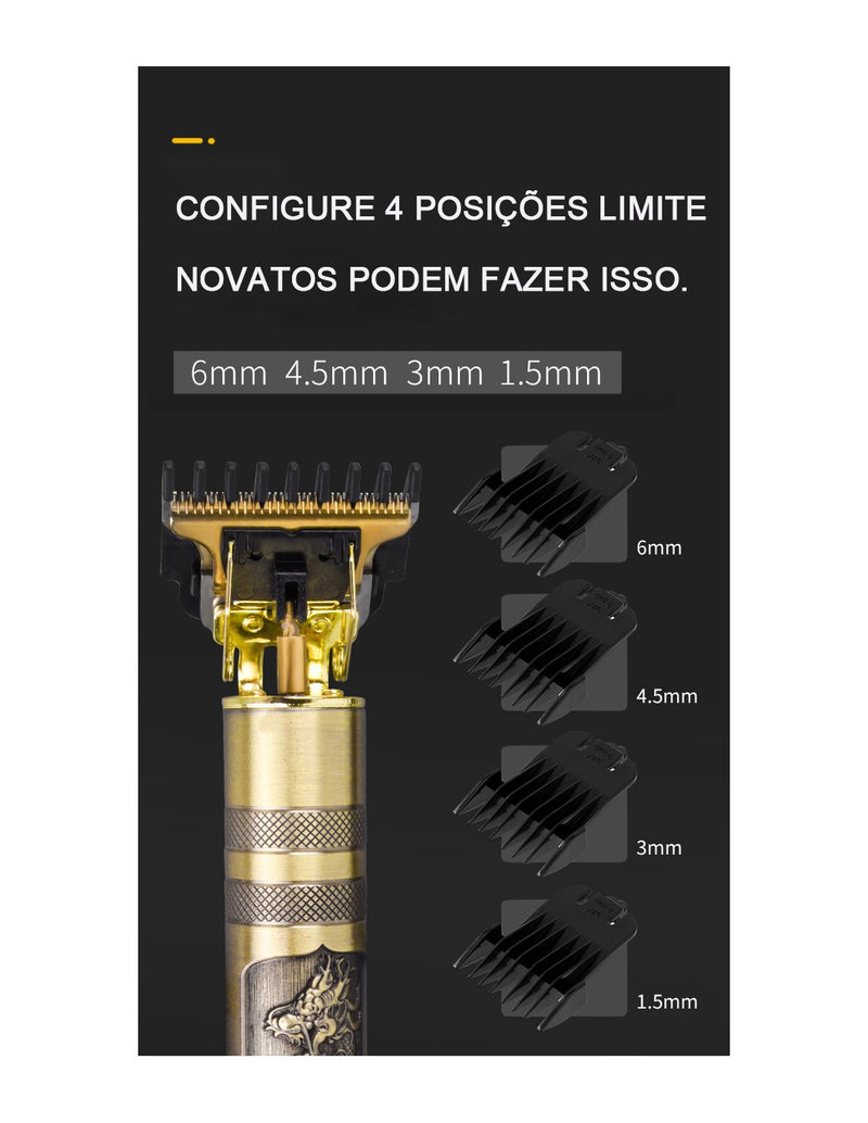 Máquina de Corte de Cabelo Profissional Hair Clipper QA-T568
