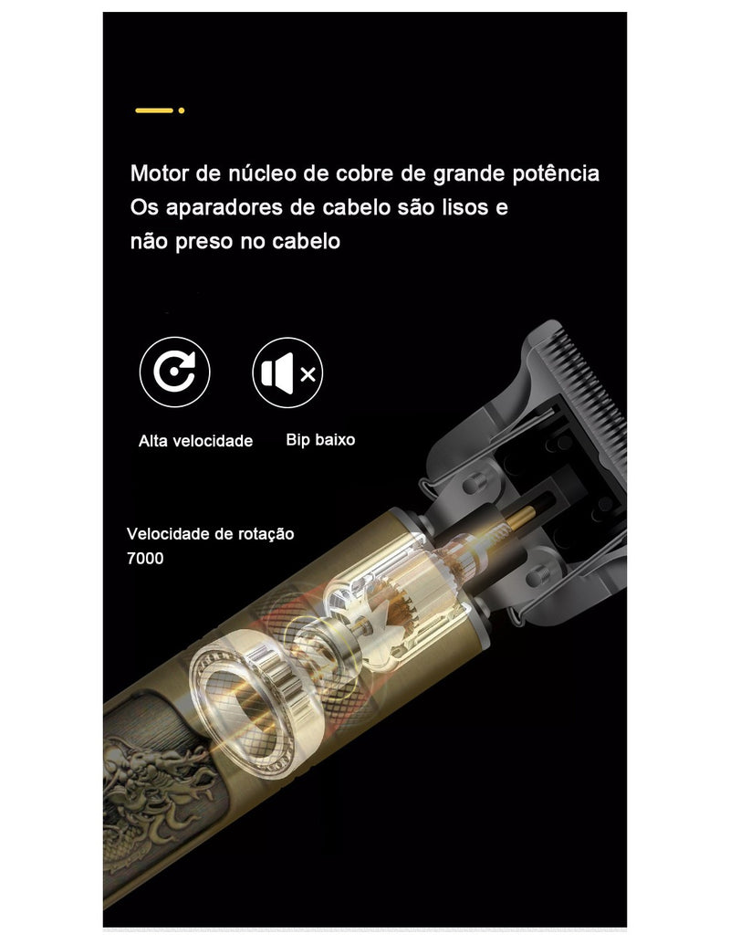 Máquina de Corte de Cabelo Profissional Hair Clipper QA-T568