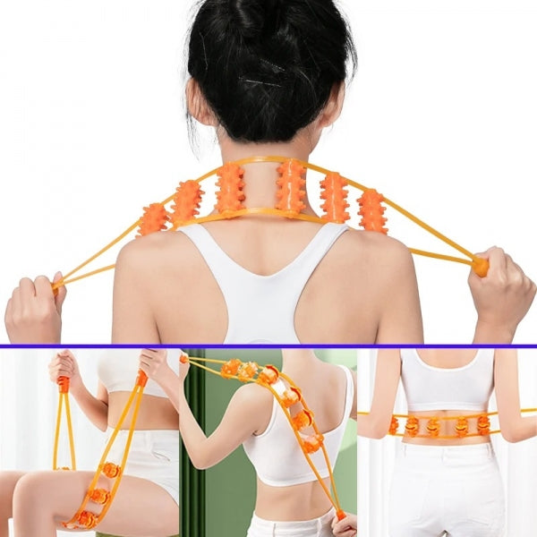 Massajador Manual com Rolos para Corpo Inteiro