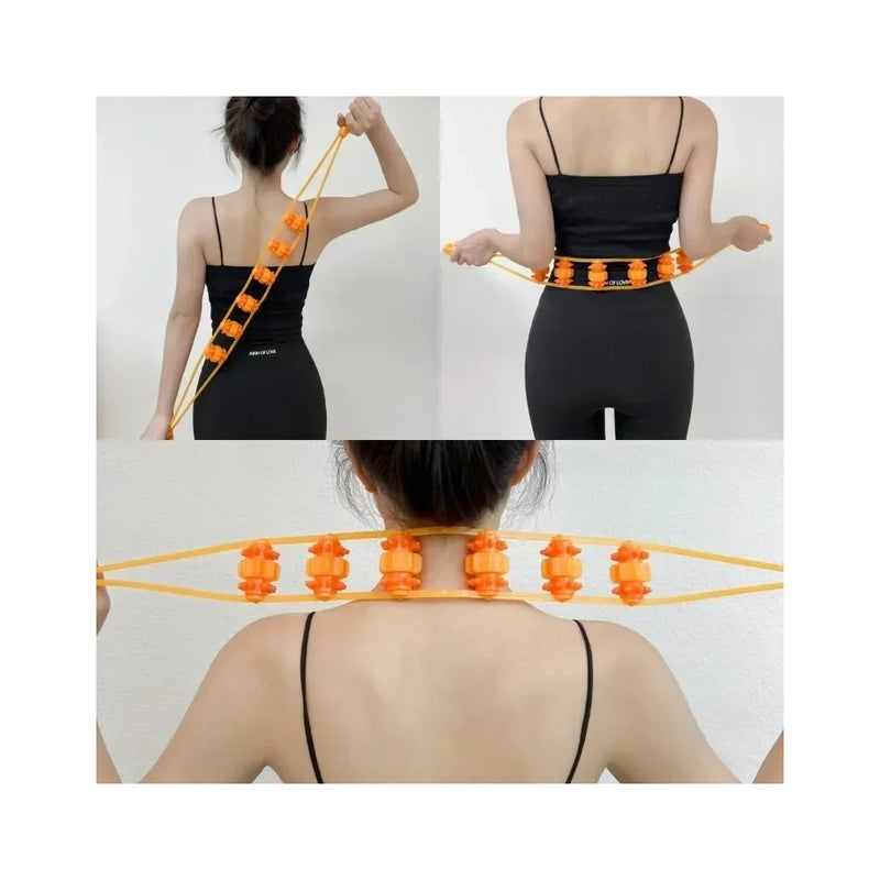 Massajador Manual com Rolos para Corpo Inteiro