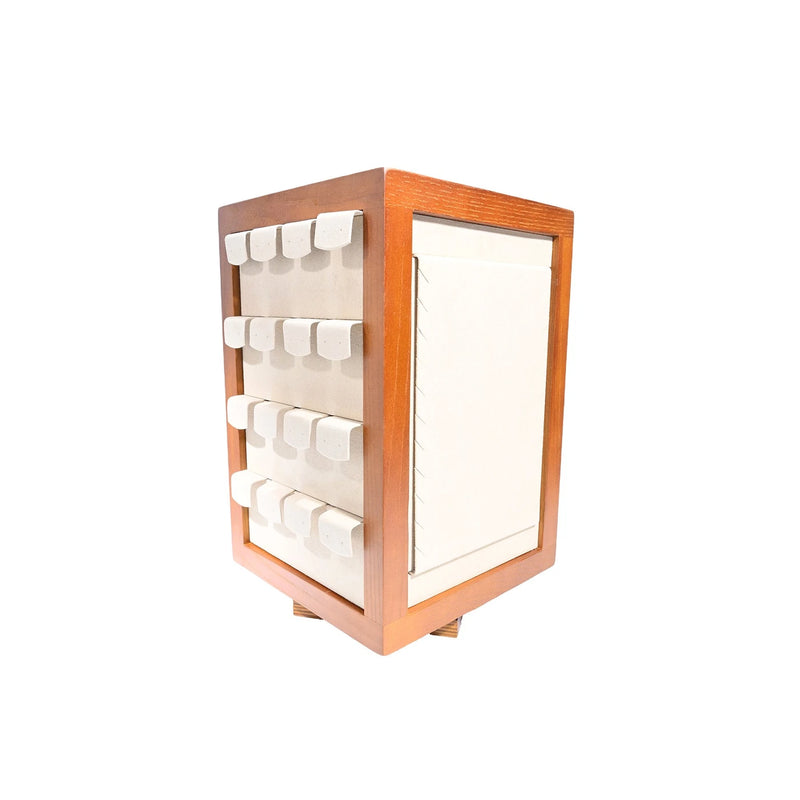 Expositor conjunto para múltiplas jóias beige