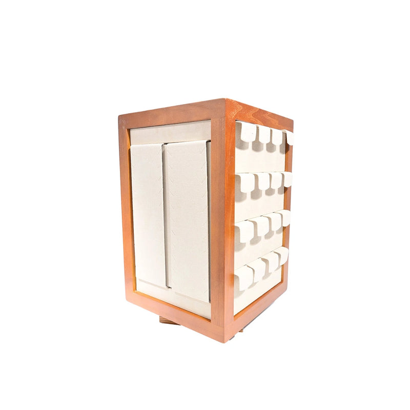 Expositor conjunto para múltiplas jóias beige