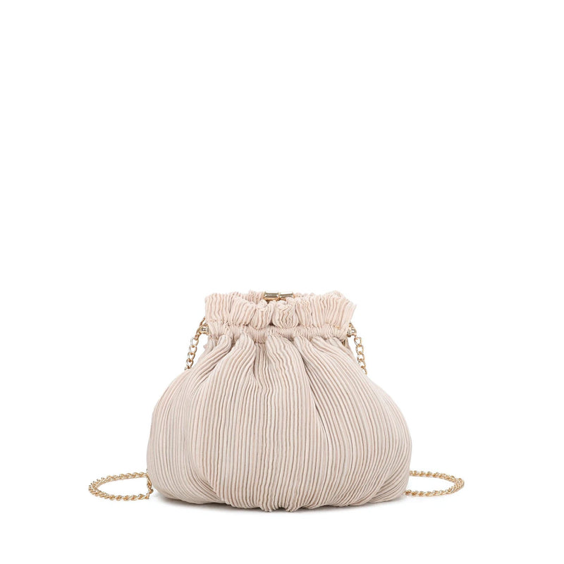 Pochette de senhora em tecido brilhante