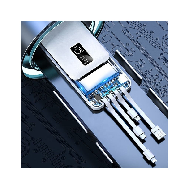 Powerbank 4 em 1 com Cabos Incorporados – 10.000mAh K-A81