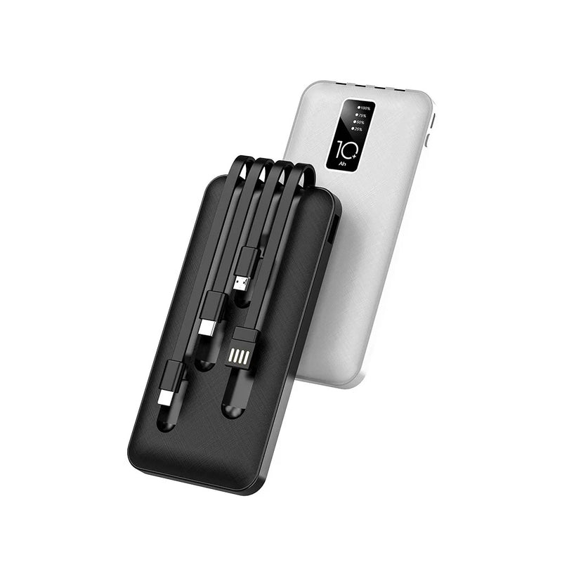 Powerbank 4 em 1 com Cabos Incorporados – 10.000mAh K-A81