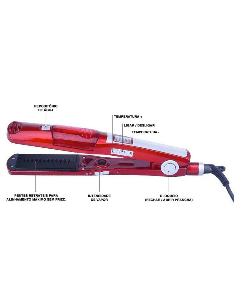 Prancha de Cabelo a Vapor SN-8100
