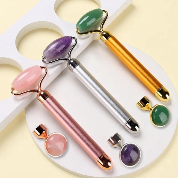 Rolo de Massagem Facial jADE com Vibração