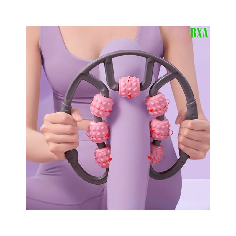Rolo de Massagem Manual com Rodas