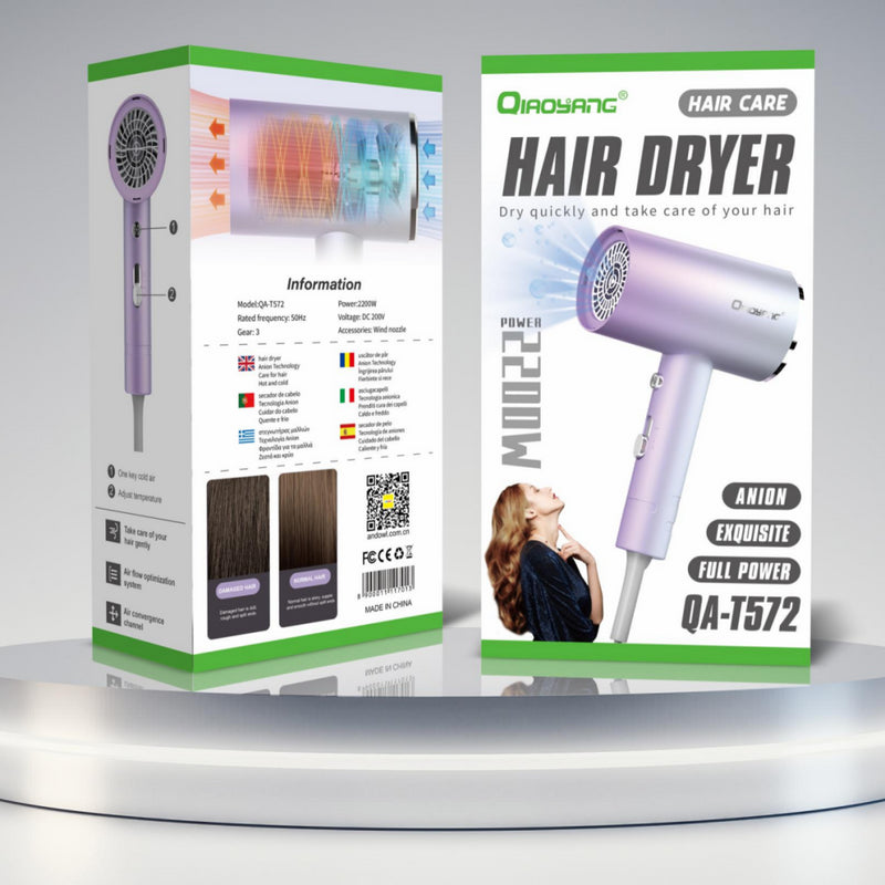 Secador de Cabelo Profissional QA-T572